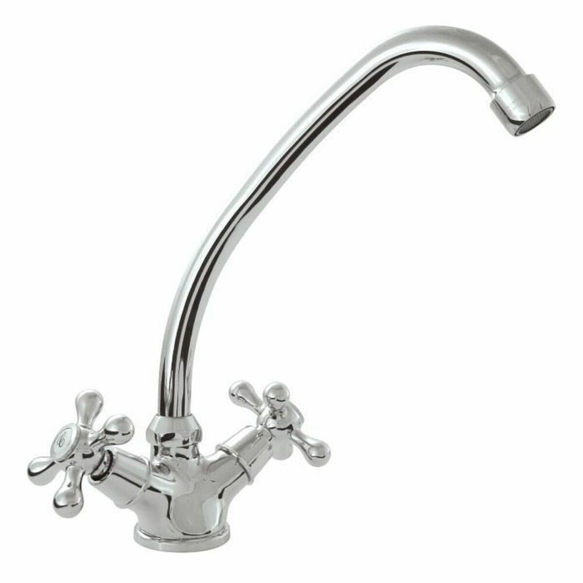 Grifo Monomando Rousseau BEVERLEY Gris Acero Inoxidable Latón