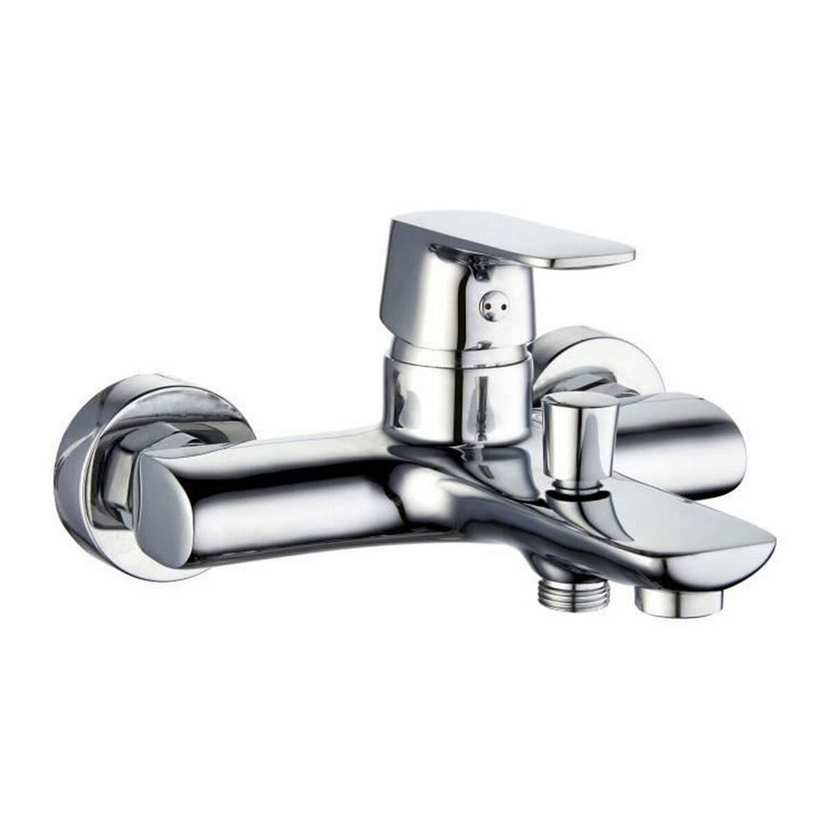 Grifo Monomando Rousseau Gris Metal Latón 15 cm