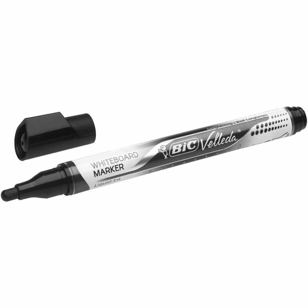 Rotulador para Pizarra Bic Velleda Negro 12 Piezas