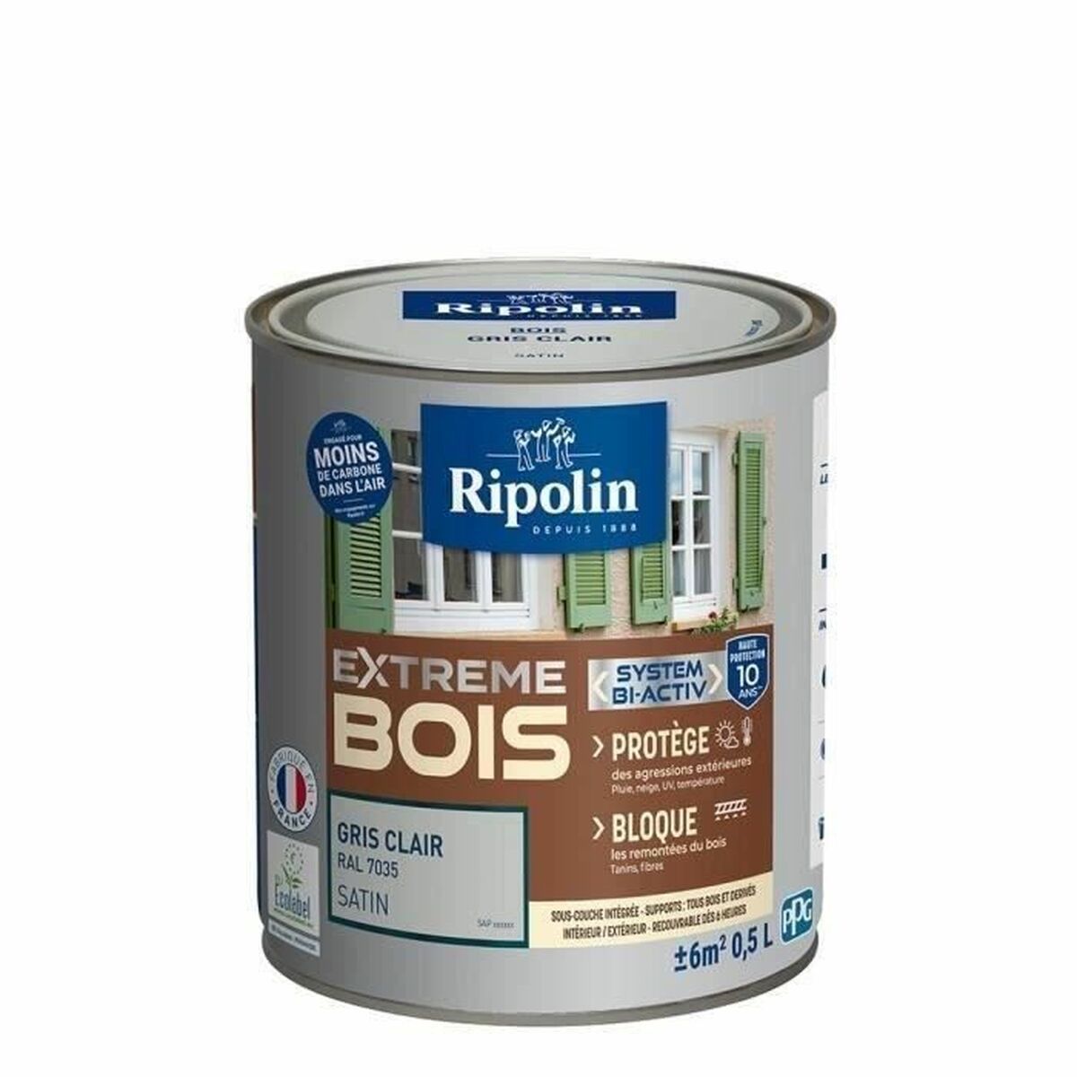 Pintura de Imprimación Ripolin Gris Satinado 500 ml