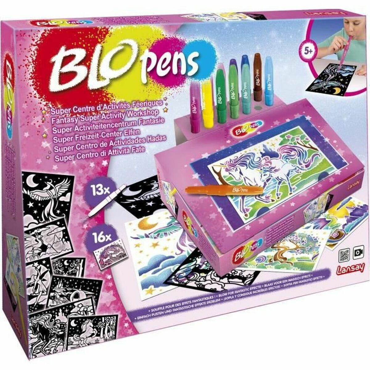 Set de pintura Lansay Blopens Rosa 27 x 9 x 35 cm
