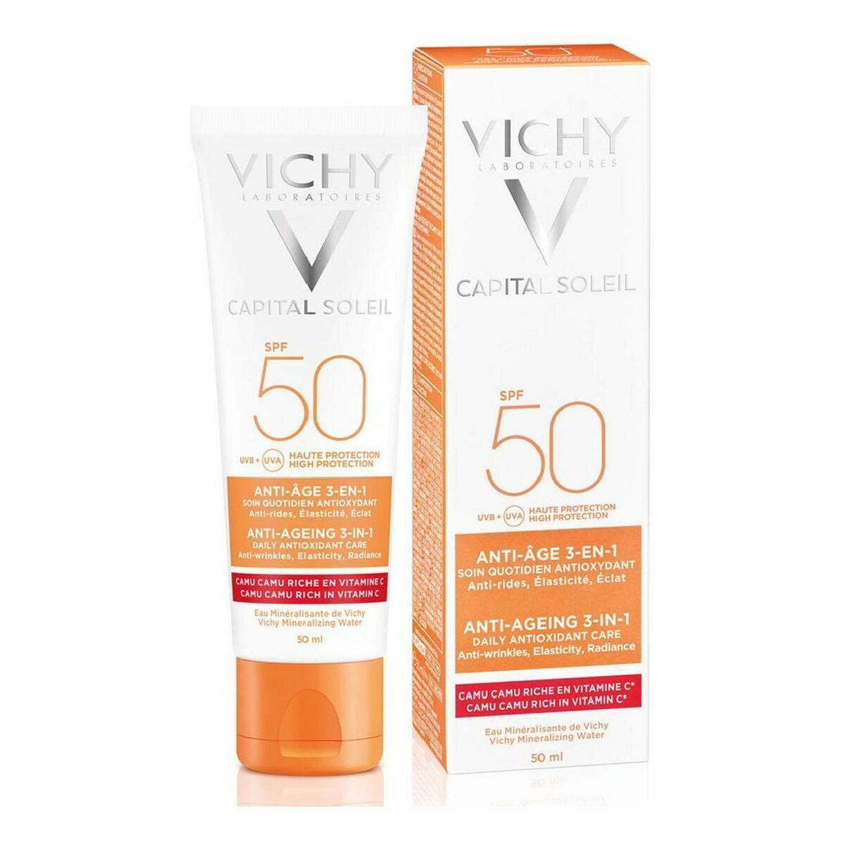 Protector Solar Facial Vichy VCH00115 Spf 50 50 ml 3 en 1 Antiedad
