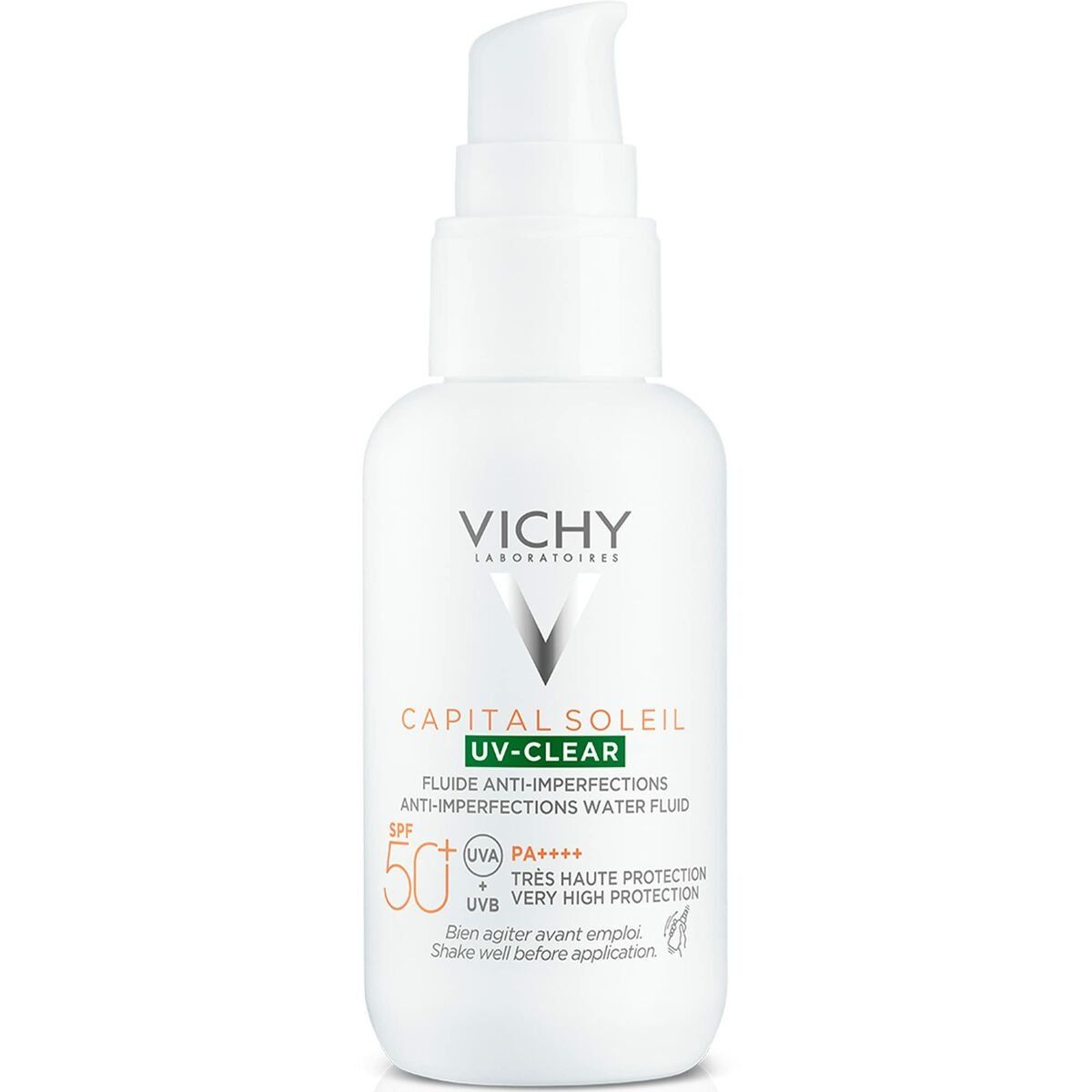 Protector Solar Fluido Vichy Capital Soleil Uv Clear Spf 50+ 40 ml Anti-imperfecciones