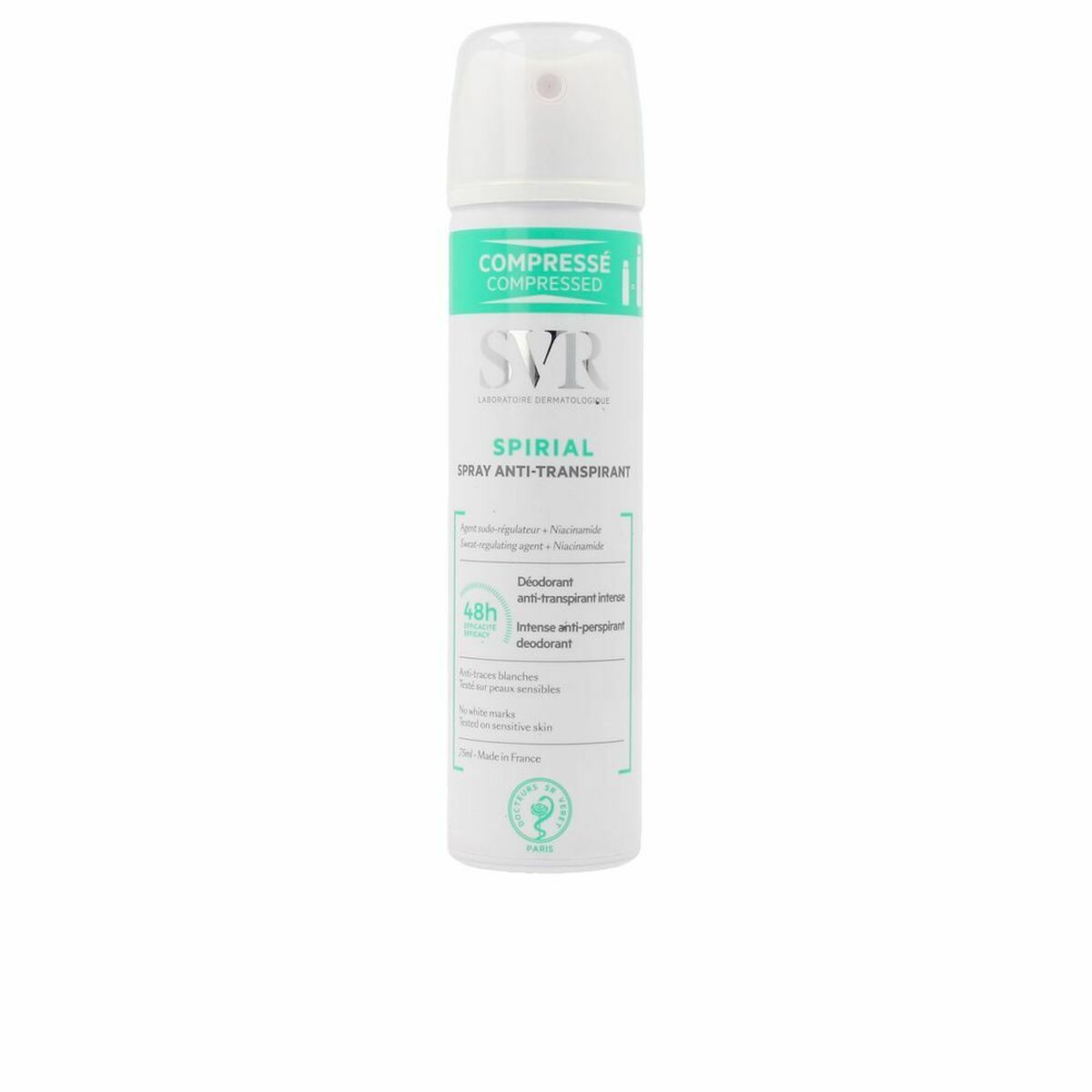 Agua Micelar Desmaquillante SVR Spirial 75 ml Antitranspirante