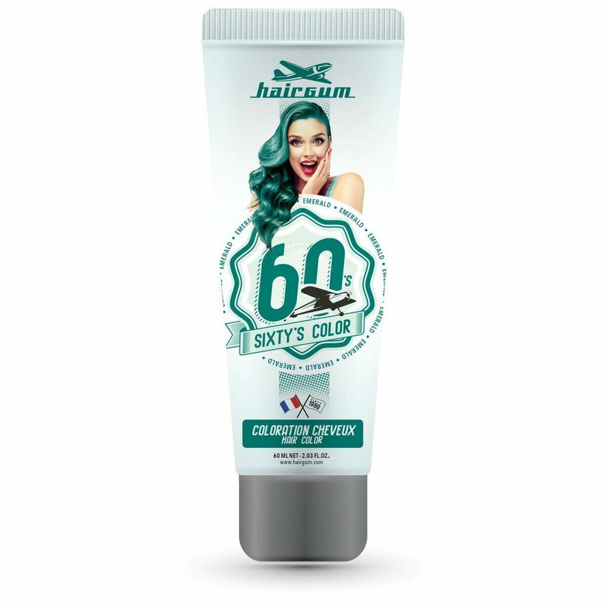 Coloración Semipermanente Hairgum S Color Verde Esmeralda 60 ml