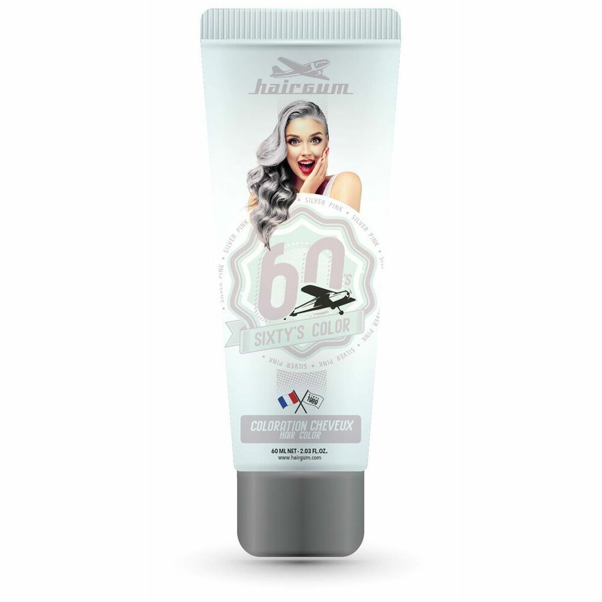 Coloración Semipermanente Hairgum S Color silver pink 60 ml