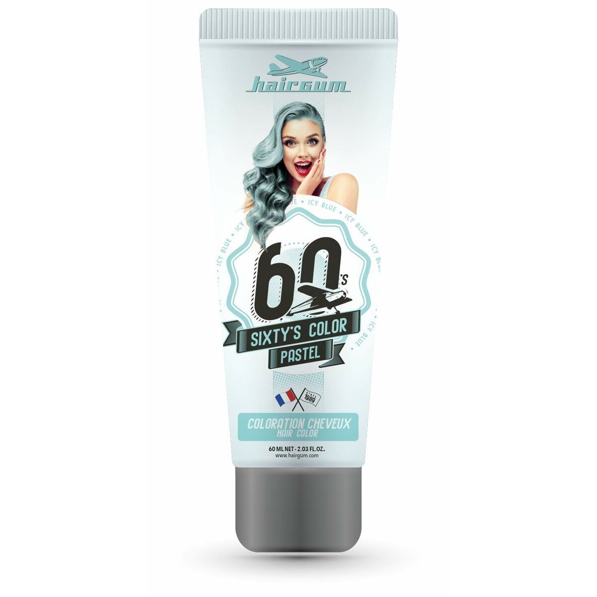 Coloración Semipermanente Hairgum S Color Icy Blue 60 ml