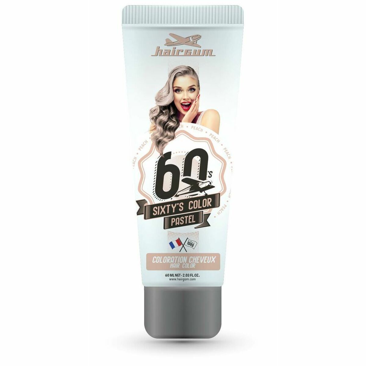 Coloración Semipermanente Hairgum S Color Melocotón 60 ml