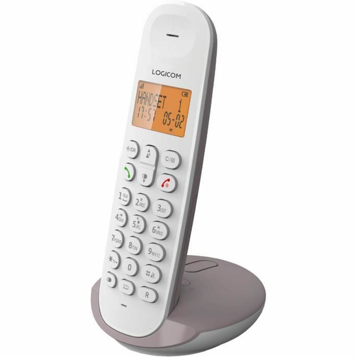 Teléfono Inalámbrico Logicom ILOA 155T SOLO Marrón Gris Taupé