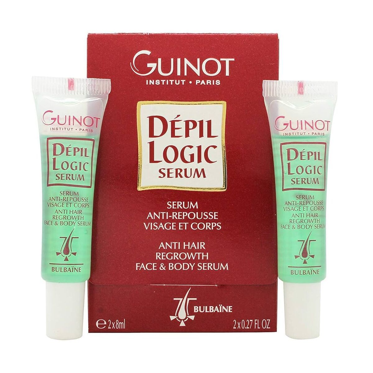 Sérum Reductor de Vello Guinot Dépil Logic 8 ml x 2