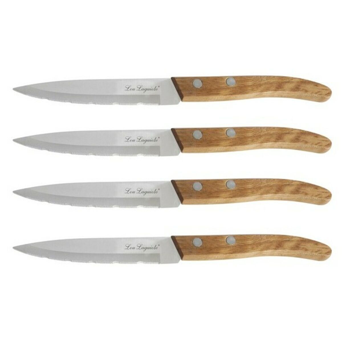 Set de Cuchillos Amefa 497511NT01PK4 Marrón Metal 4 Piezas 21,5 cm (4 Unidades)