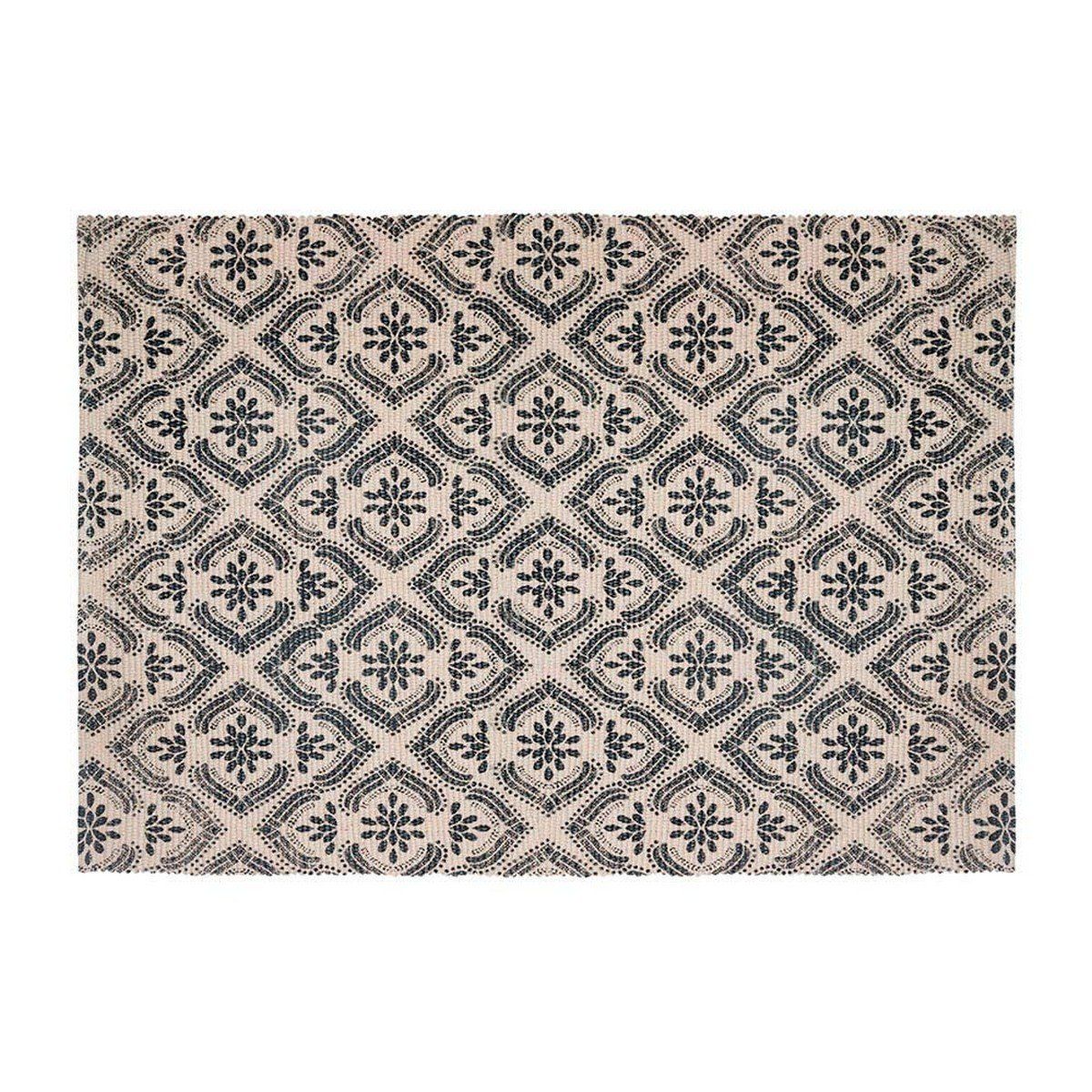 Alfombra Atmosphera Negro Beige Algodón Multicolor 60 x 90 cm