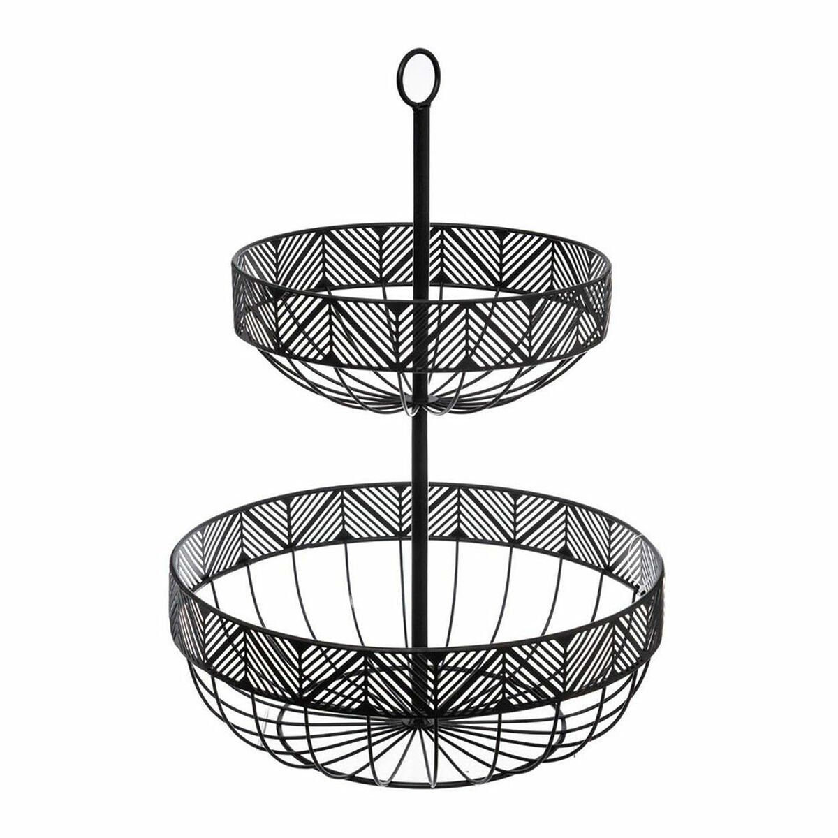 Frutero 5five Simply Smart Negro Metal 30 x 30 x 42 cm