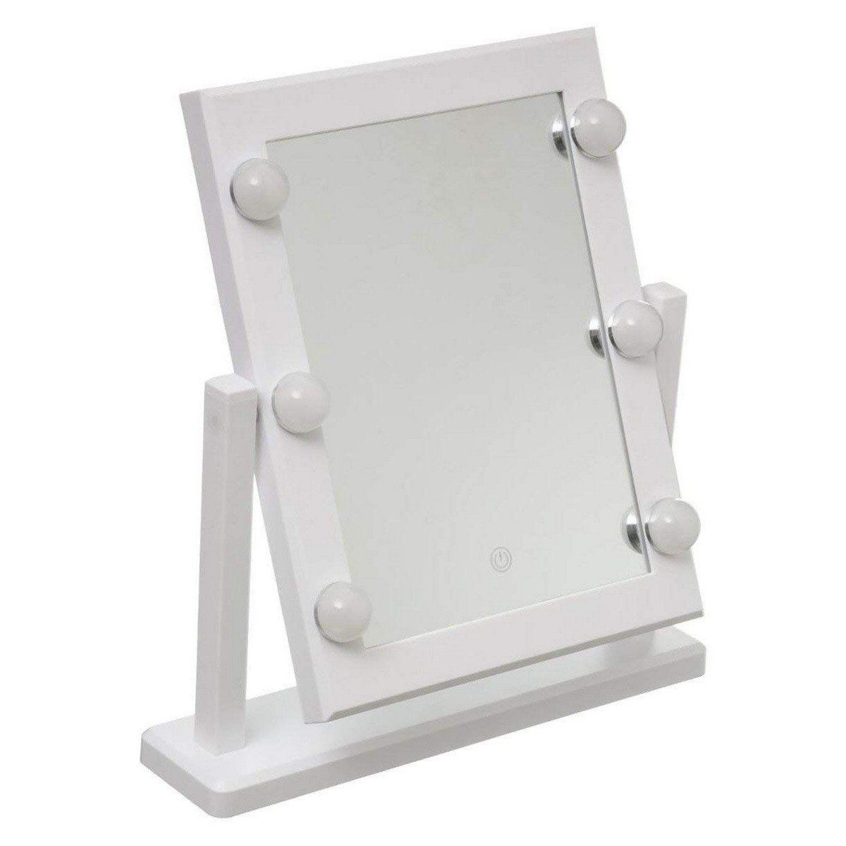 Espejo LED Táctil de Sobremesa 5five Hollywood Blanco 37 x 9 x 40,5 cm