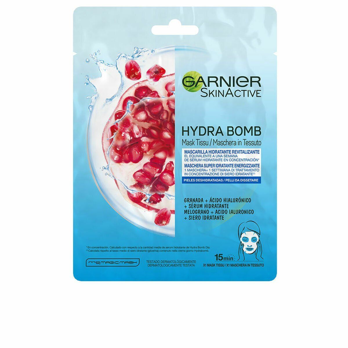 Mascarilla Facial Garnier Skinactive Hydrabomb