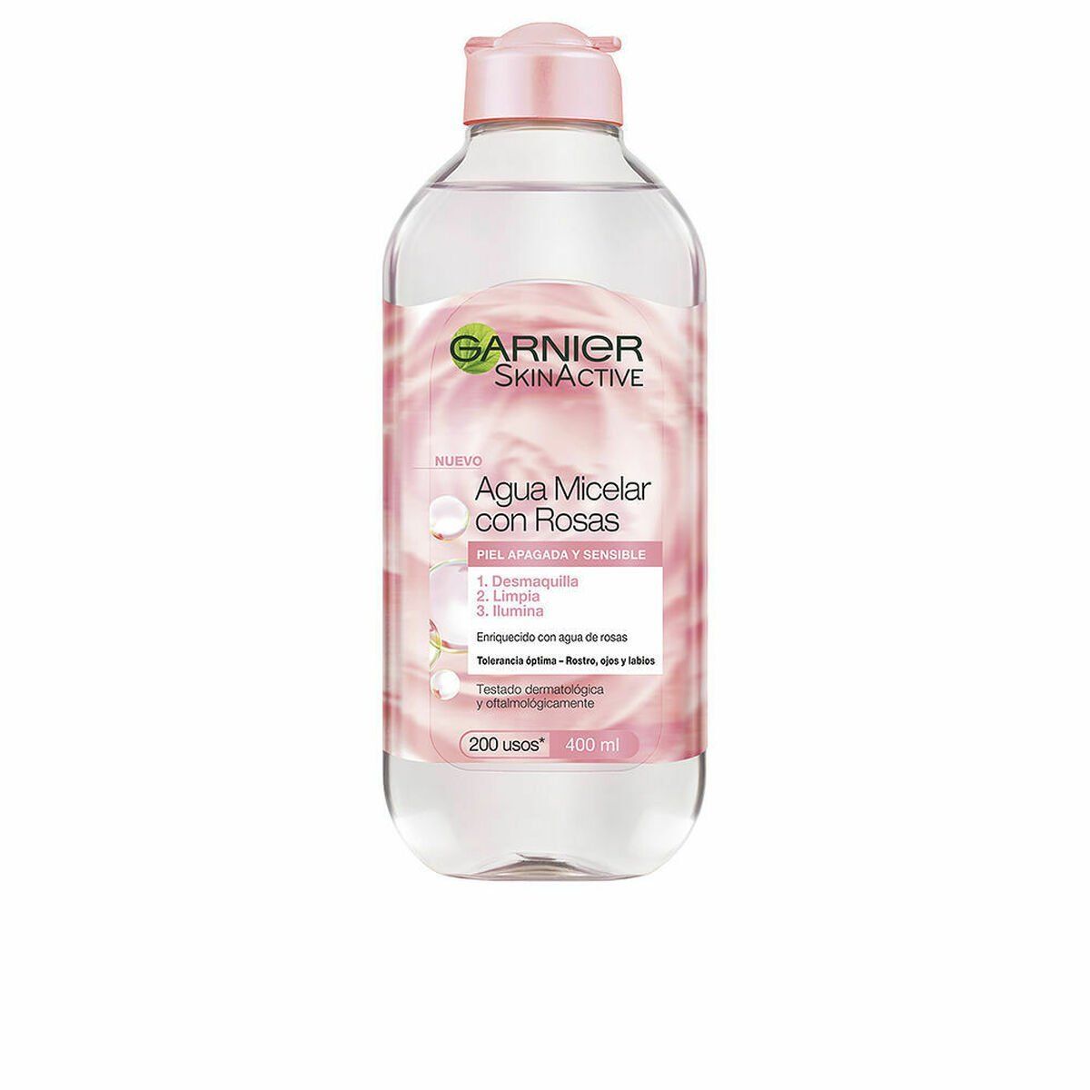 Agua Micelar Desmaquillante Garnier Skinactive Agua Rosas 400 ml Agua de rosas