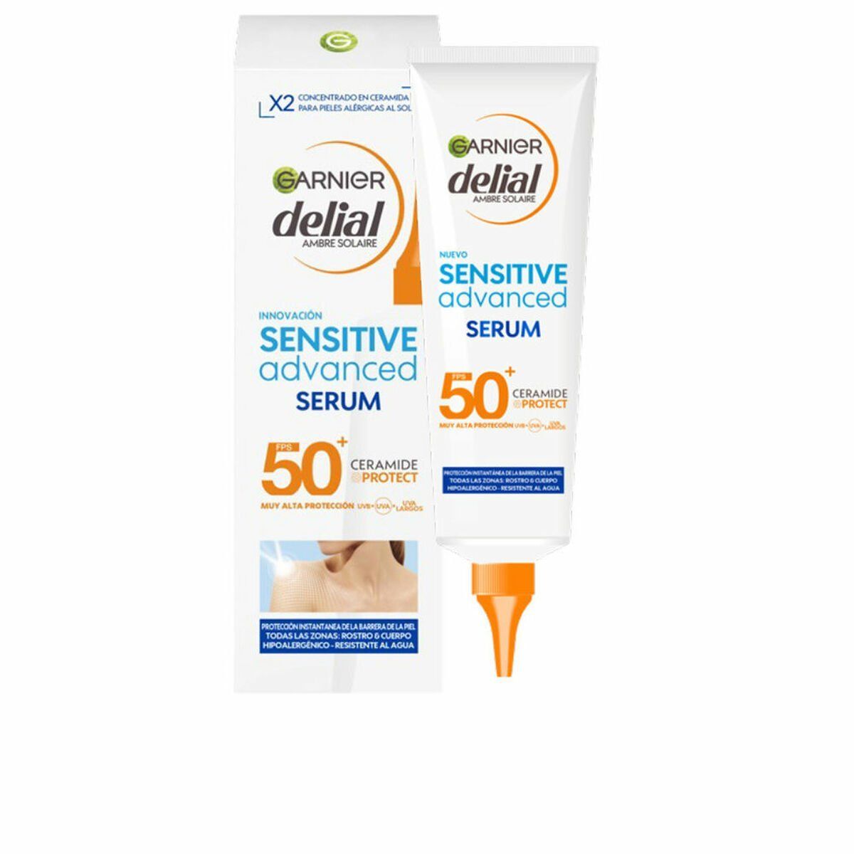 Sérum Corporal Garnier Sensitive Advanced Spf 50+ 125 ml Protector Solar