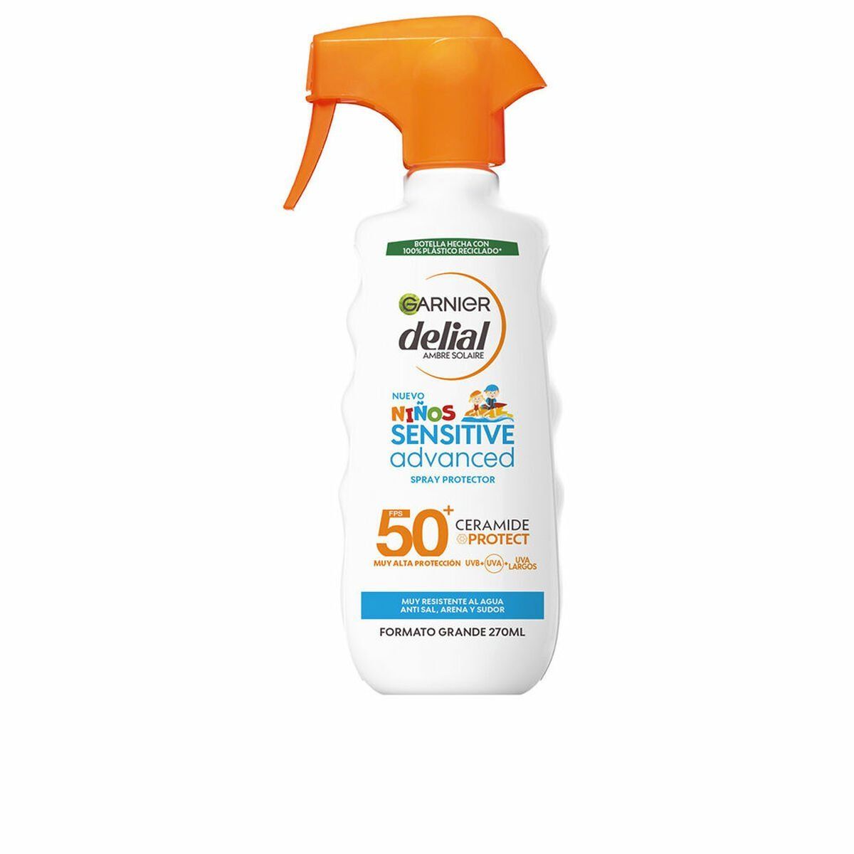 Protector Solar para Niños en Spray Garnier Niños Sensitive Advanced Spf 50+ 270 ml