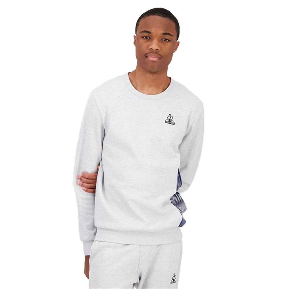 Sudadera sin Capucha Hombre Le coq sportif Heritage N°1 Gris