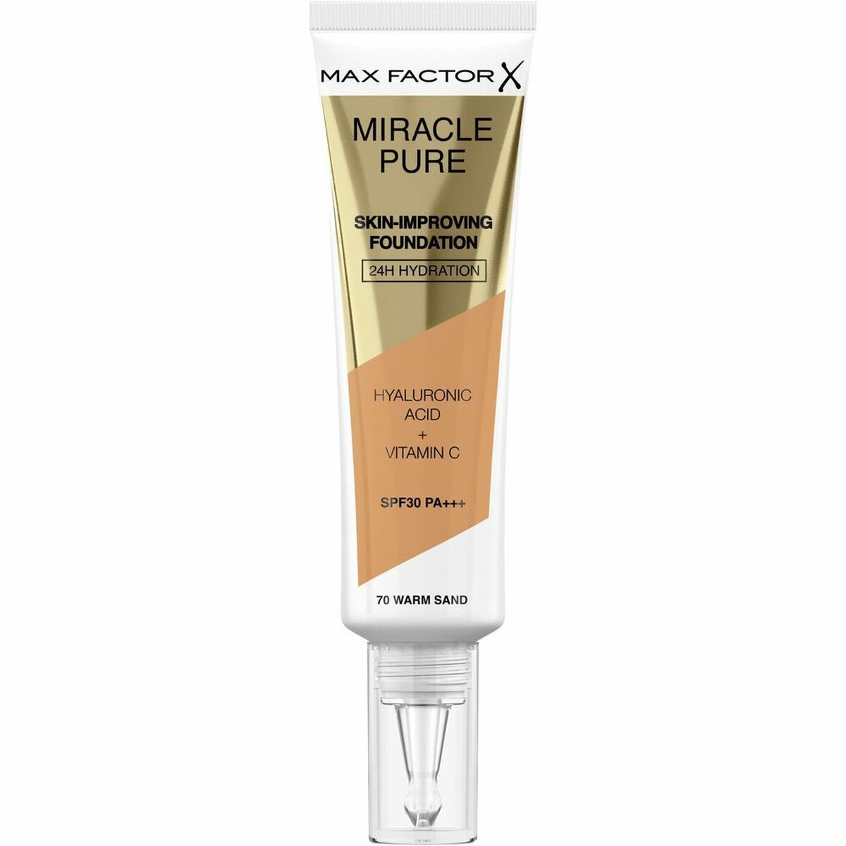 Base de Maquillaje Fluida Max Factor Miracle Pure Nº 70-warm sand Nº 70 Warm Sand Spf 30 30 ml