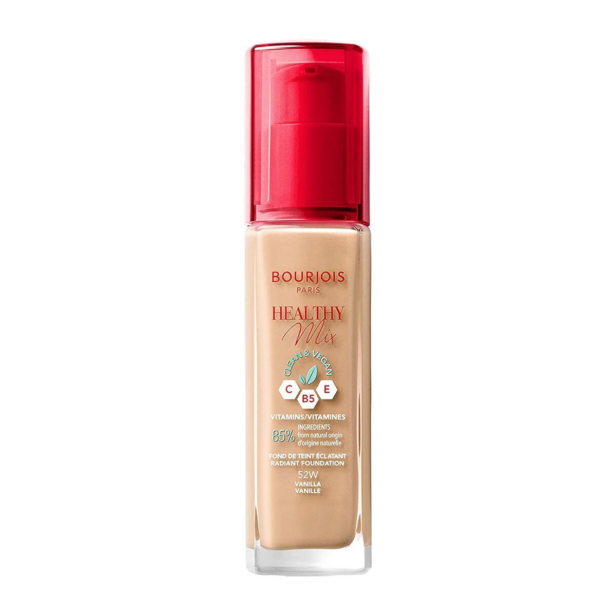 Base de Maquillaje Cremosa Bourjois Healthy Mix 52-vanilla Nº 52-Vanilla 30 ml