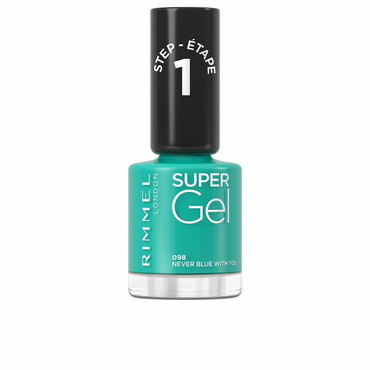 Esmalte de uñas Rimmel London Super Gel Nº 98 Nº 98-Never Blue With You 12 ml