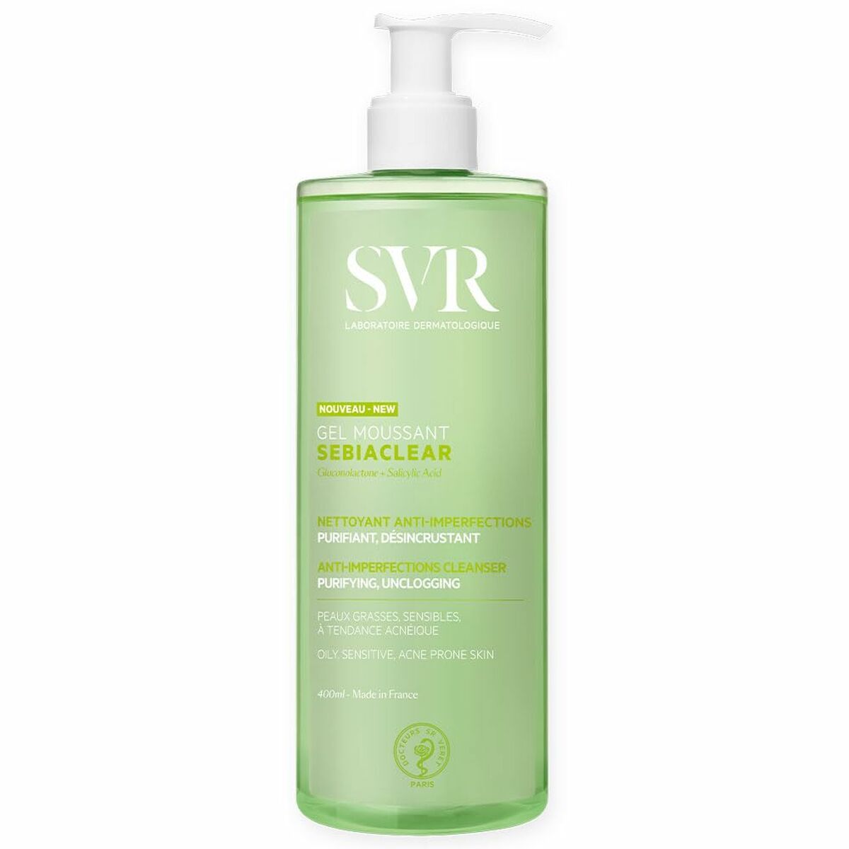 Gel Limpiador Facial SVR Sebiaclear 400 ml