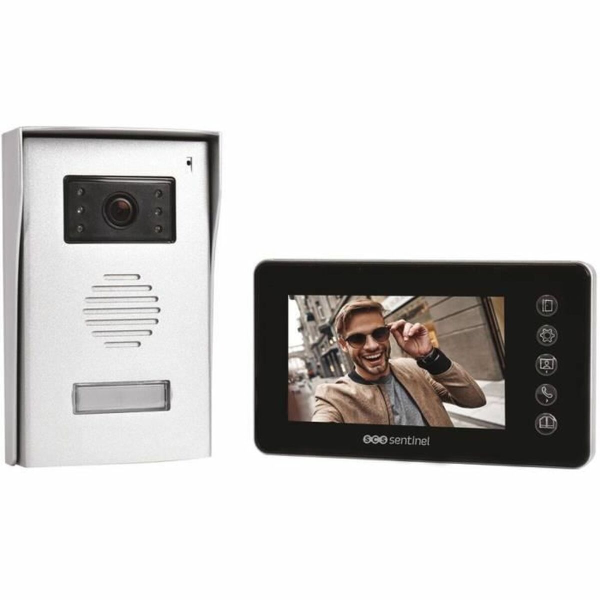 Videoportero Inteligente SCS SENTINEL VisioFirst 4.3 Negro noir Aluminio ABS