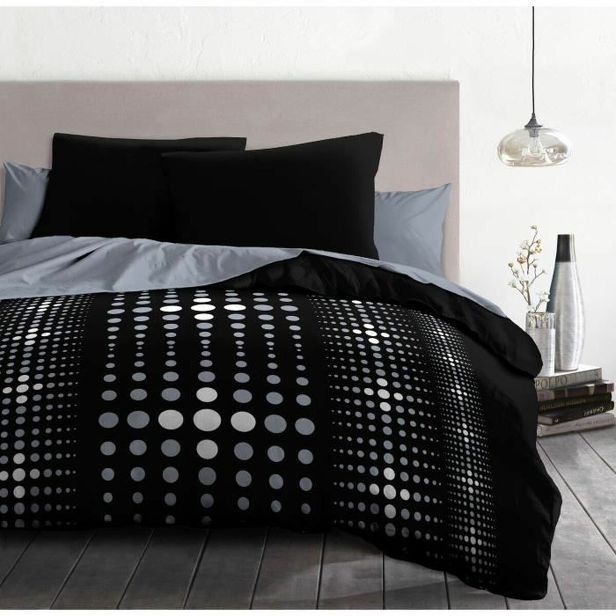 Juego de funda nórdica HOME LINGE PASSION Negro 240 x 260 cm