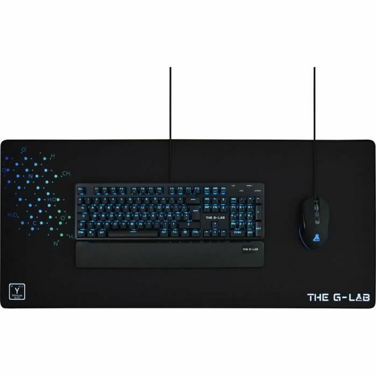 Alfombrilla Antideslizante The G-Lab Pad Yttrium Negro 90 x 40 cm