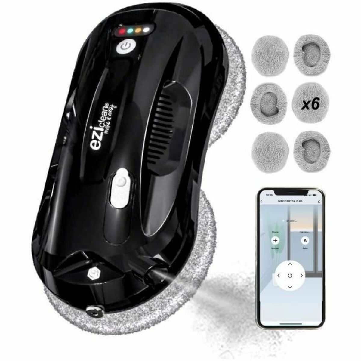 Robot Limpiacristales Inteligente EZIclean Windobot S4 Plus 72 W