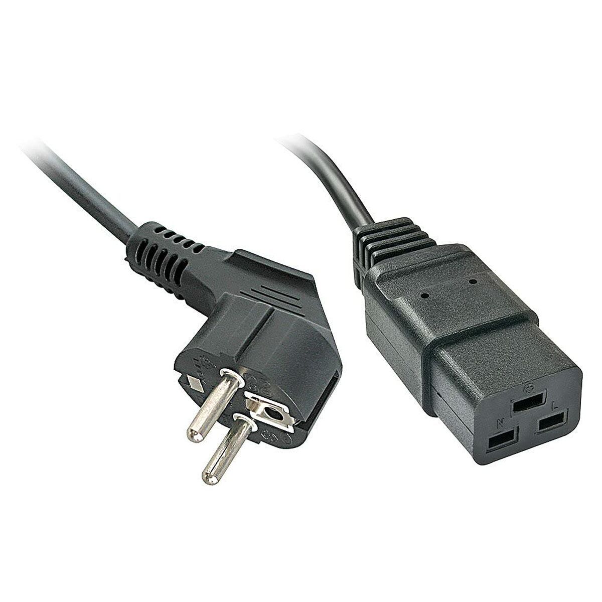 Cable de Alimentación Schuko/IEC C19 LINDY 2 m Negro