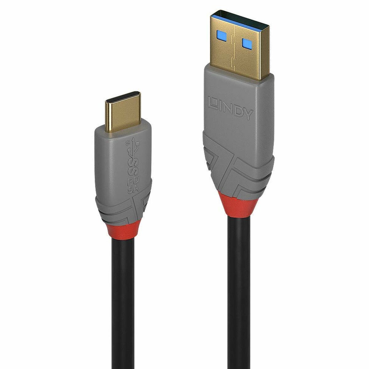Cable USB A a USB-C LINDY Negro