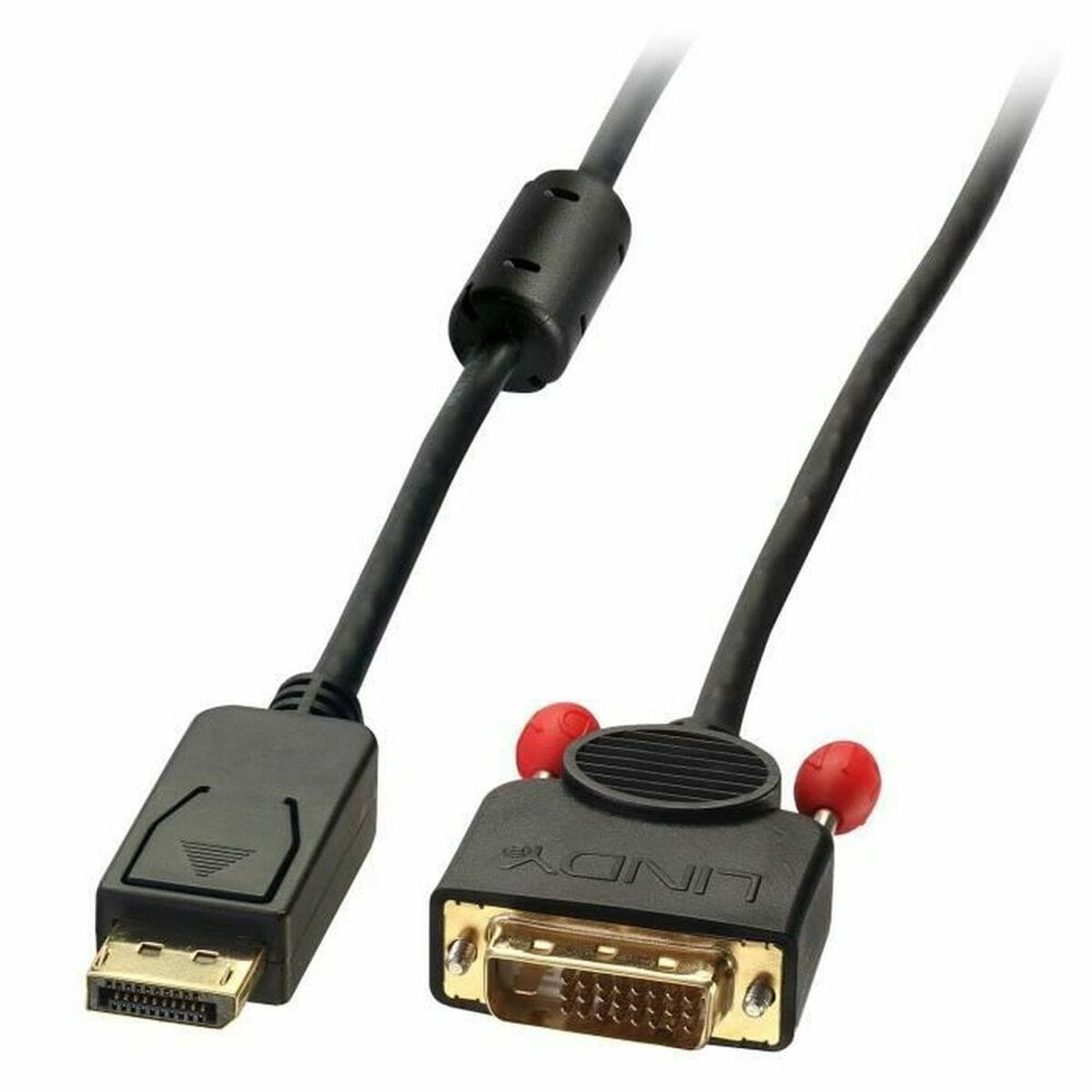 Adaptador DisplayPort a DVI LINDY 2 m Negro