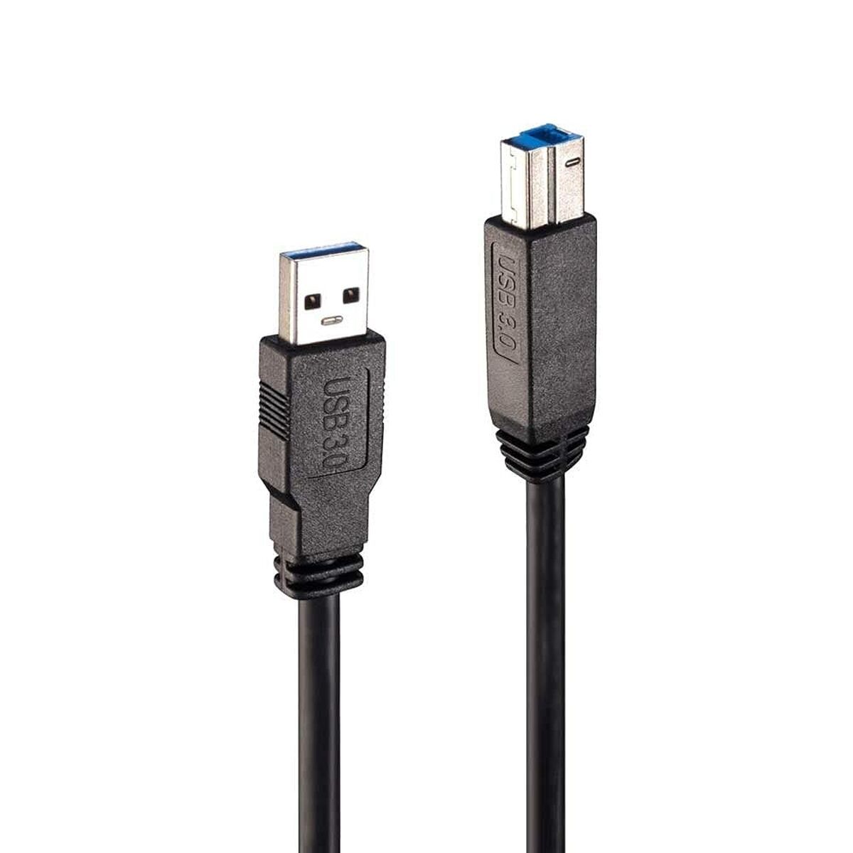 Cable USB A a USB B LINDY Negro 10 m