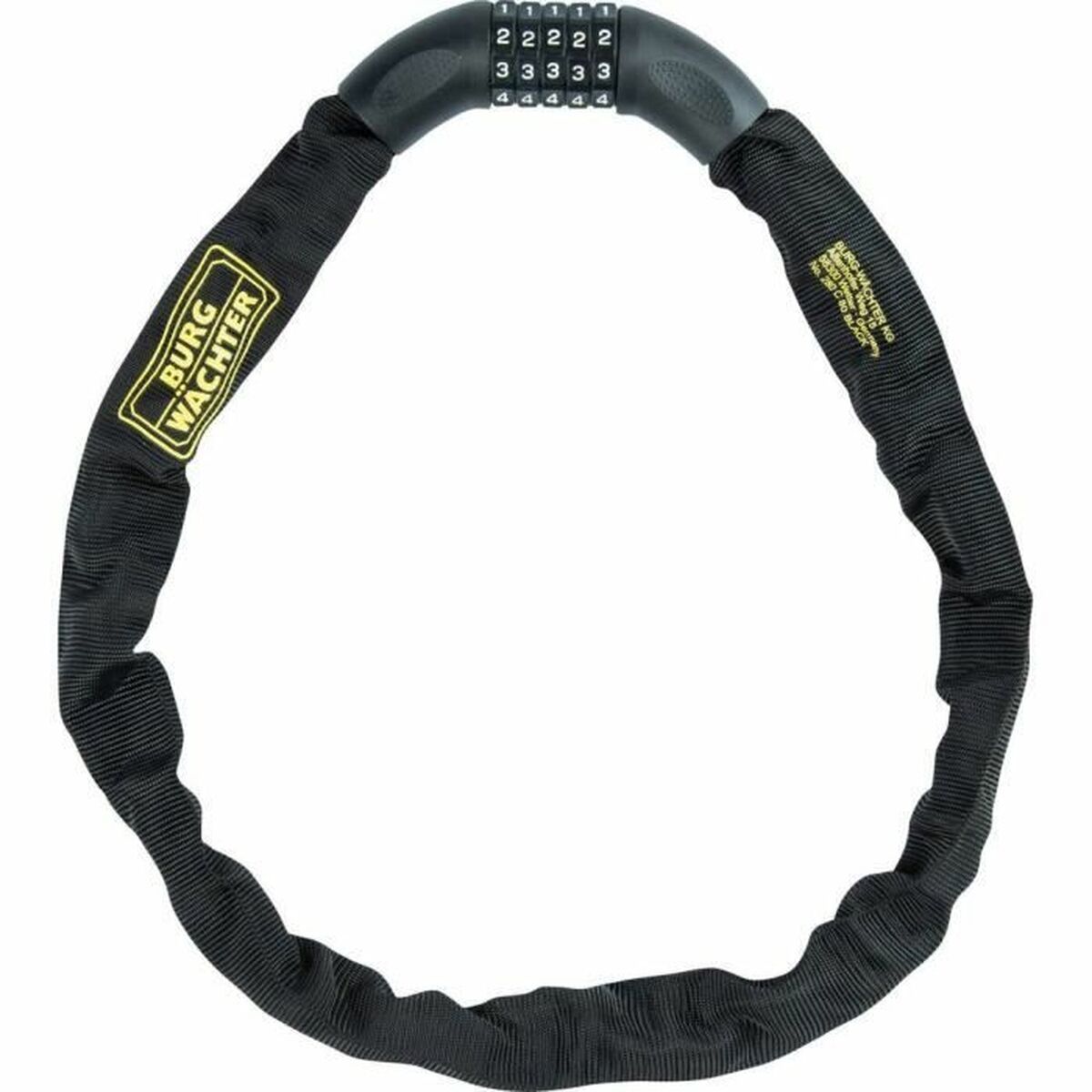 Candado de llave Burg-Wachter 280 C 90 BLACK Acero Redondo
