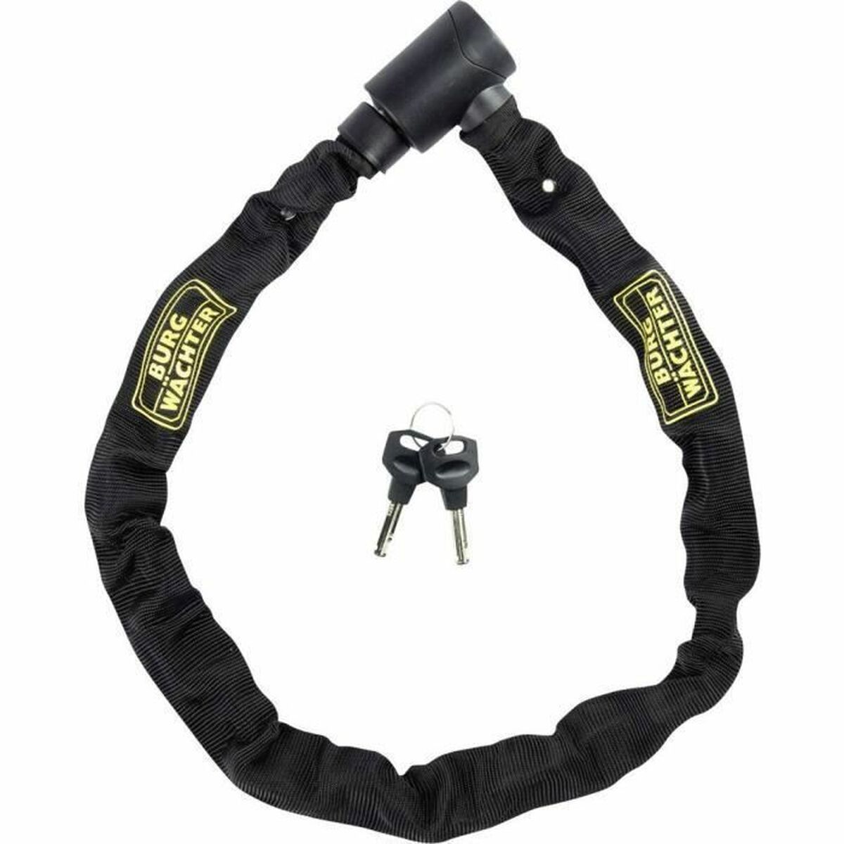 Candado de llave Burg-Wachter 580 90 BLACK Acero Inoxidable