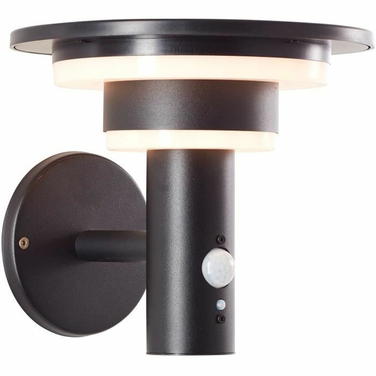 Aplique de Pared Brilliant Negro Jardín 18,5 x 21 x 21,3 cm