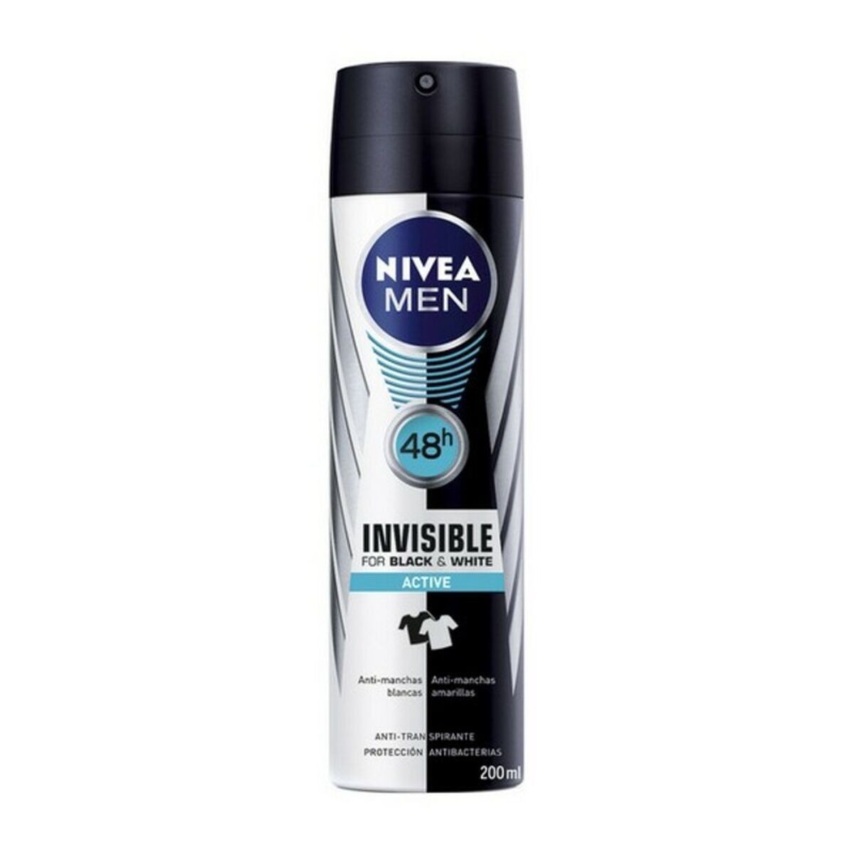 Desodorante en Spray Nivea Men Black White Active 200 ml