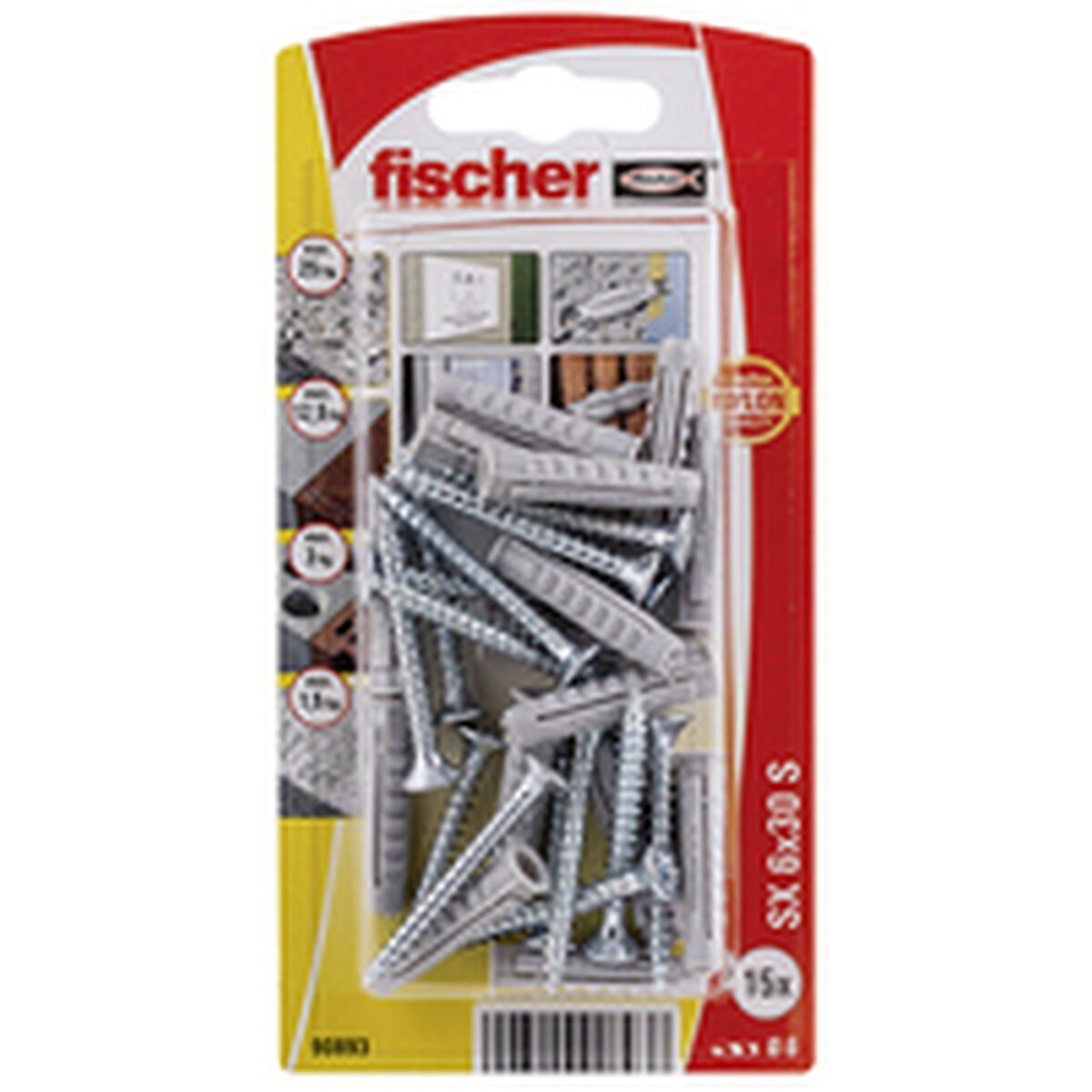 Tacos y tornillos Fischer (15 Unidades)