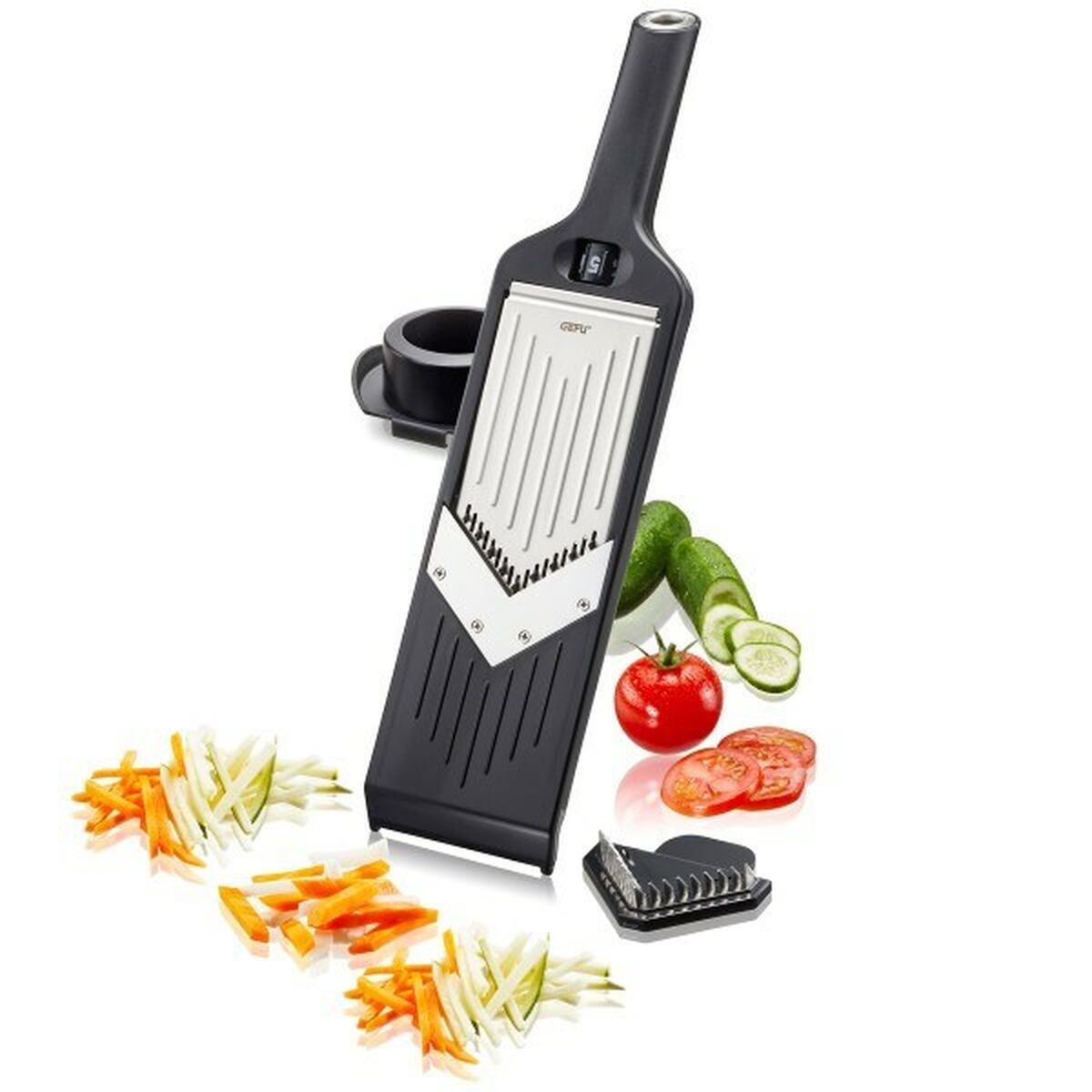 Cortador de Verduras Gefu G-50441 Negro 28 x 2,2 x 33 cm Acero Inoxidable