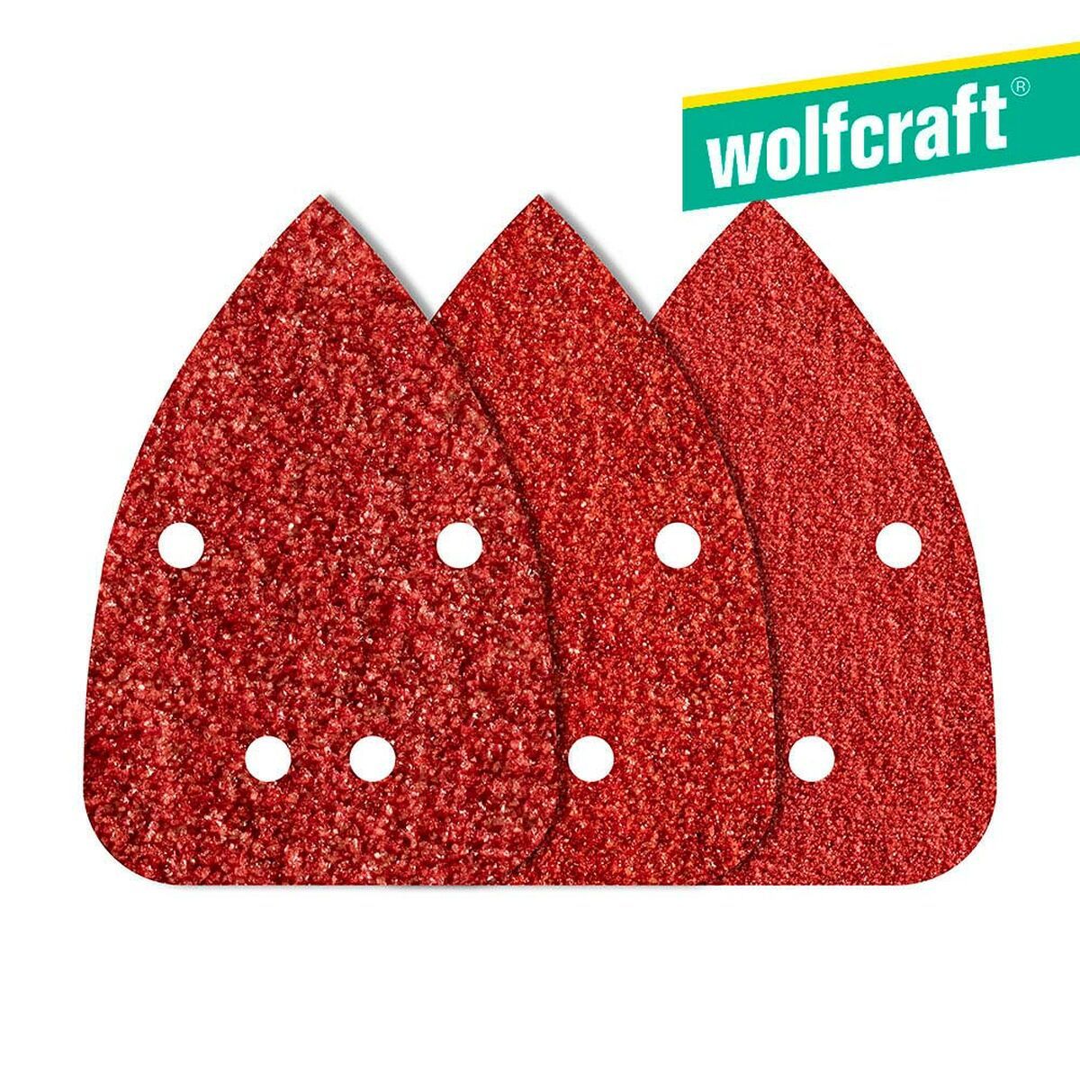 Papel de lija Wolfcraft 1756000 80 g 120 g (10 Unidades)