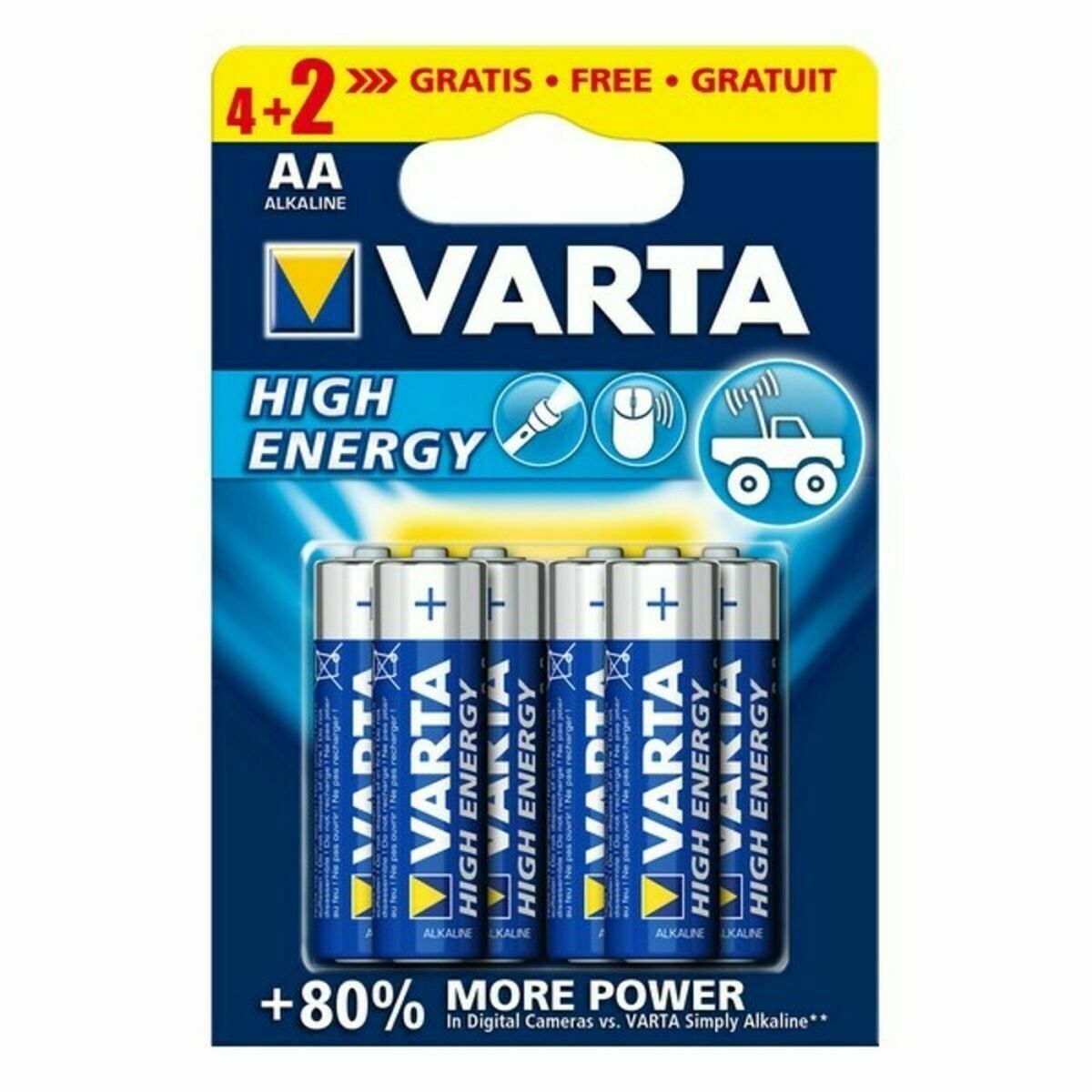 Pilas Alcalinas Varta 4906121436 1,5 V 1.55 V AA (6 Piezas)