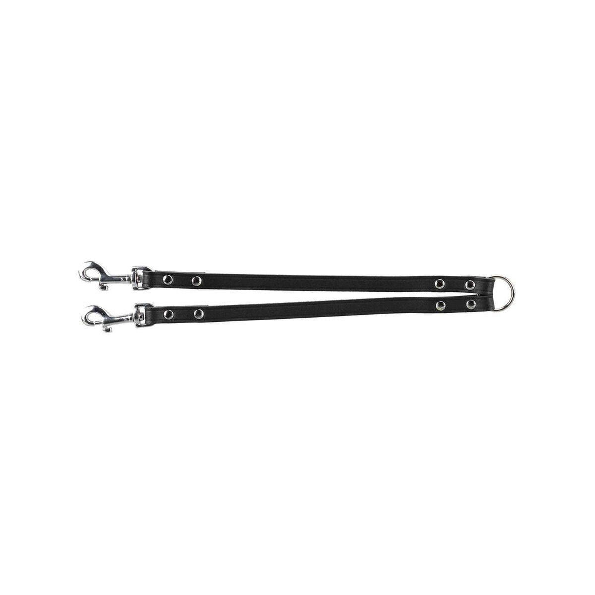 Acople Correa 2 Perros Trixie Negro 35 cm M/L