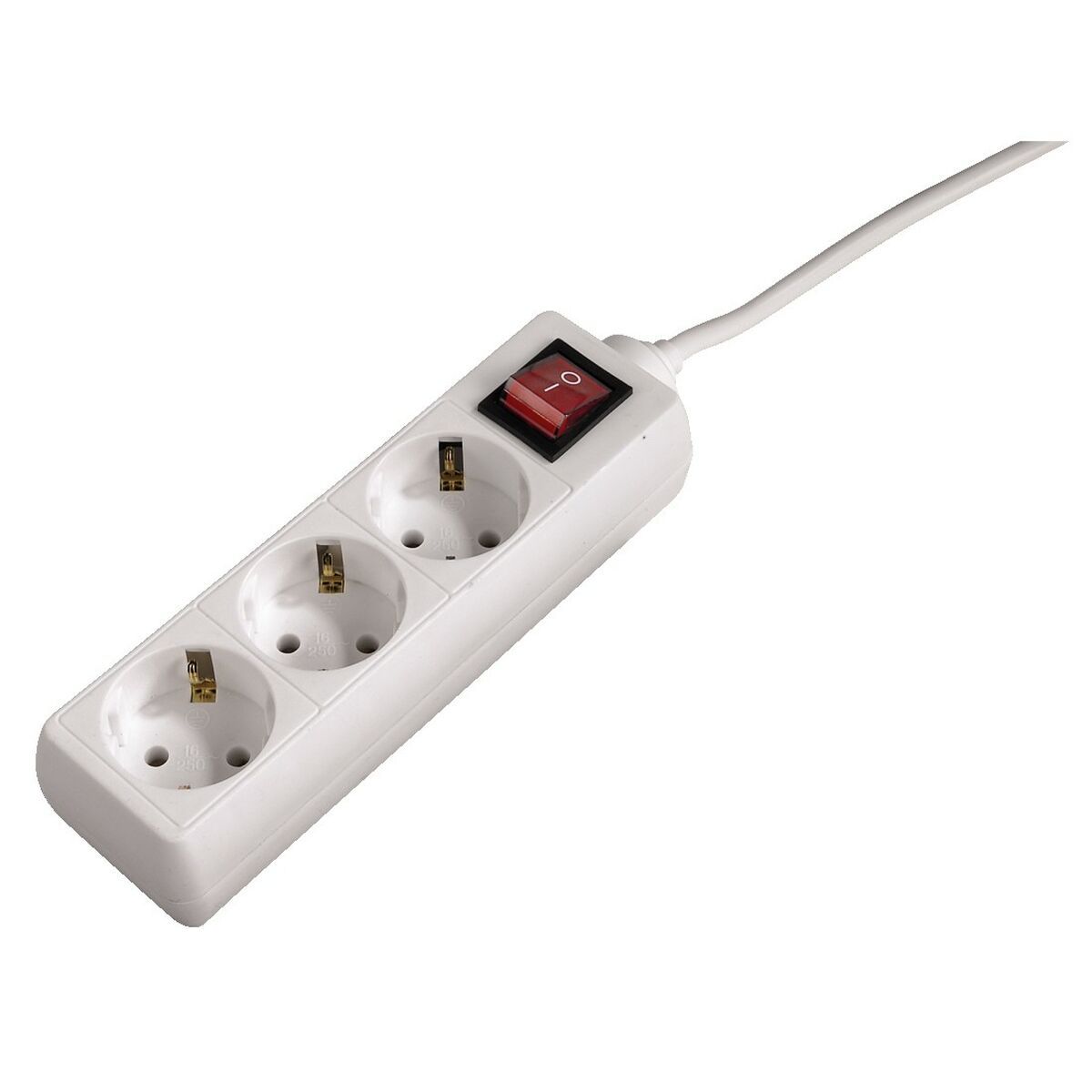 Regleta 3 Tomas Schuko Hama 69030382 Blanco 3500 W