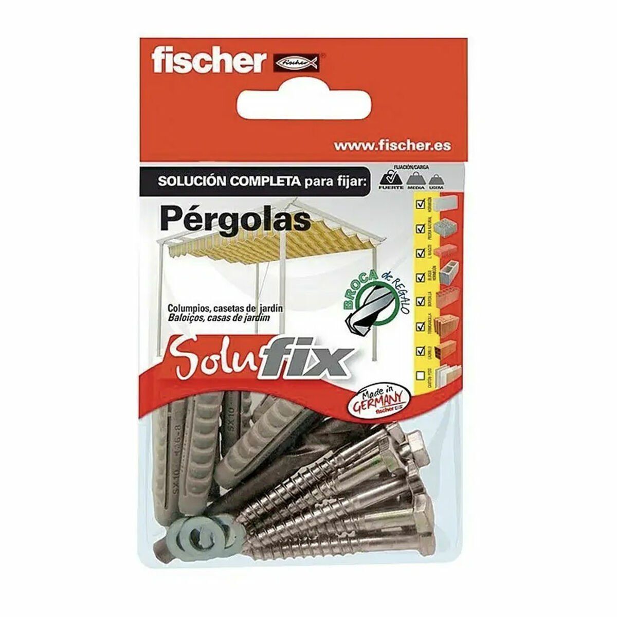 Kit de fijación Fischer Solufix 502679 Pérgola