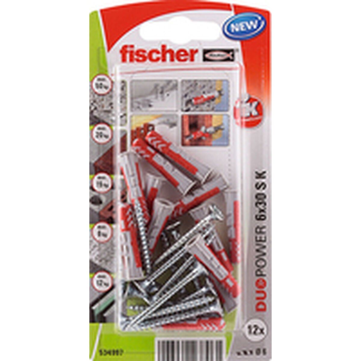 Tacos y tornillos Fischer duopower (12 Unidades)
