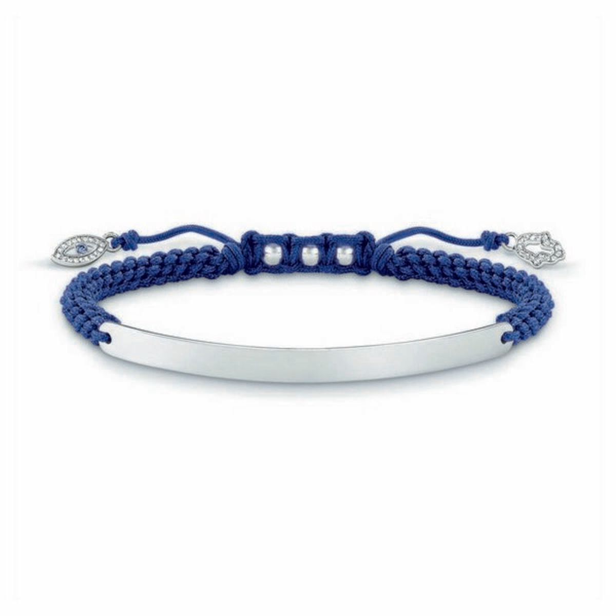 Pulsera Mujer Thomas Sabo LBA0066-897-1 16 - 19 cm Plateado Azul 21 cm