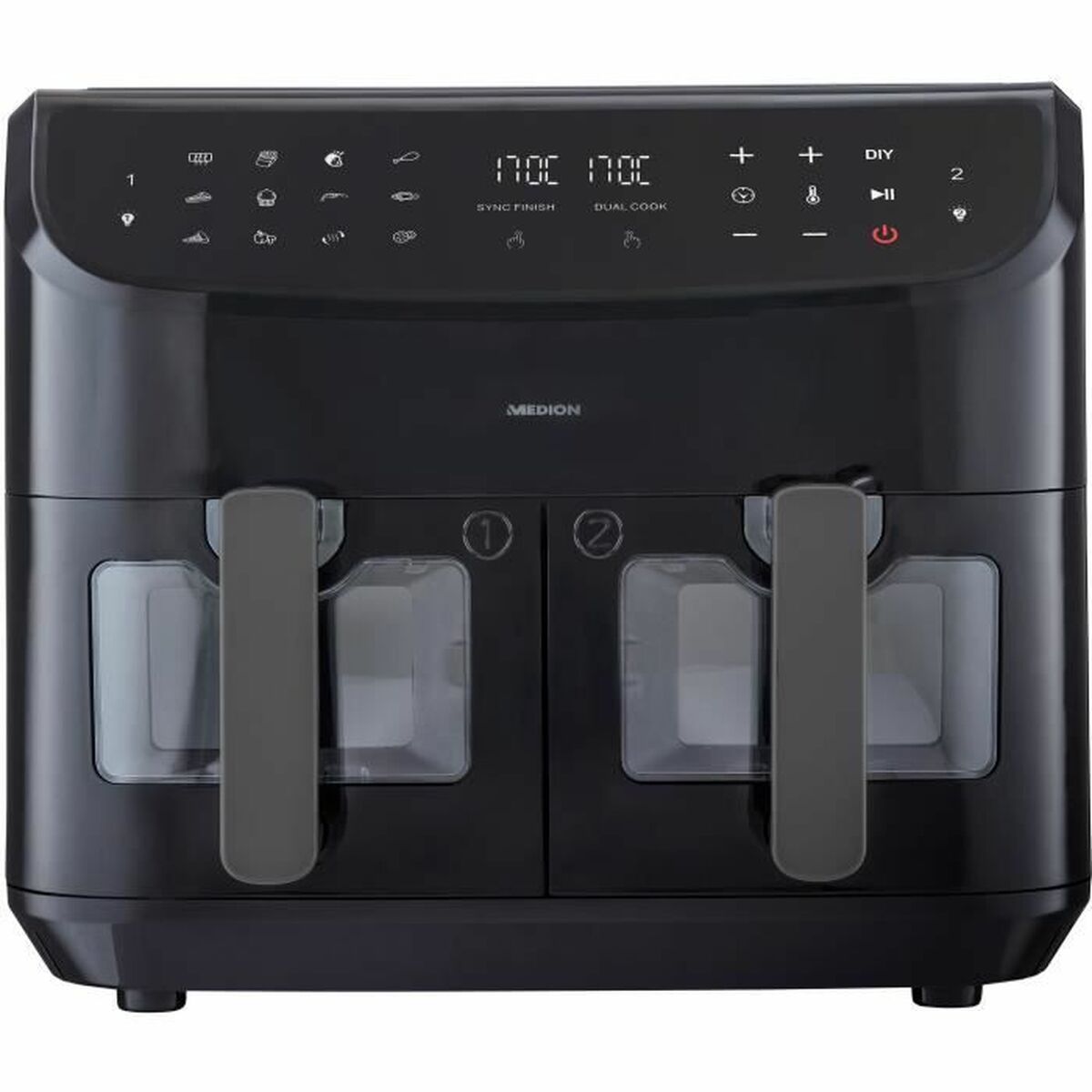 Freidora de Aire Medion LIFE P20 Negro 2600 W 8,7 l