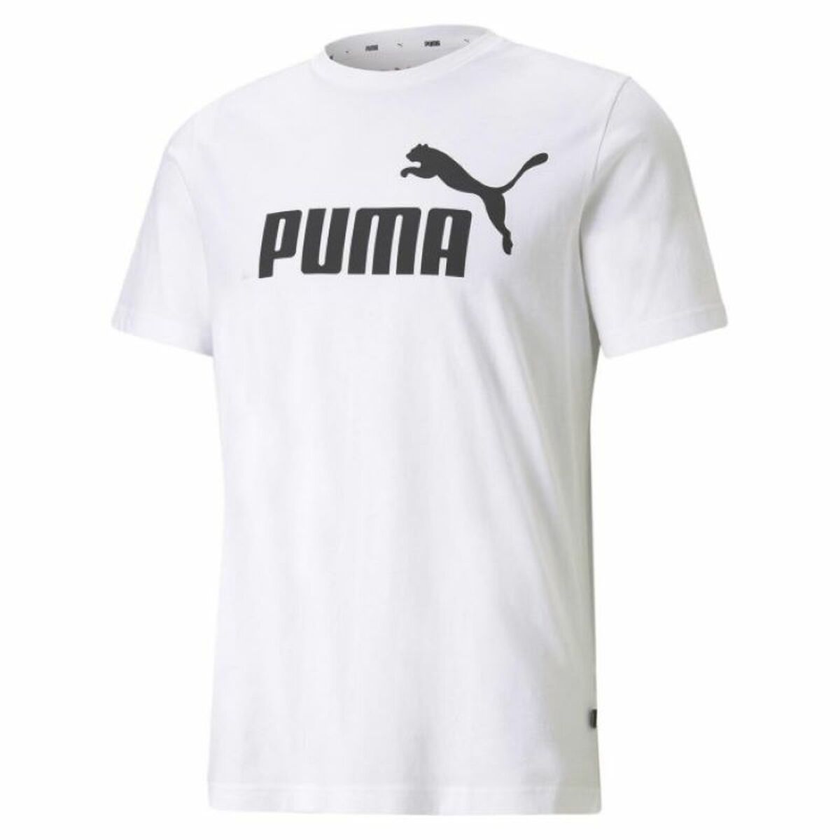 Camiseta Deportiva de Manga Corta Puma ESS LOGO TEE 586666 02 Blanco